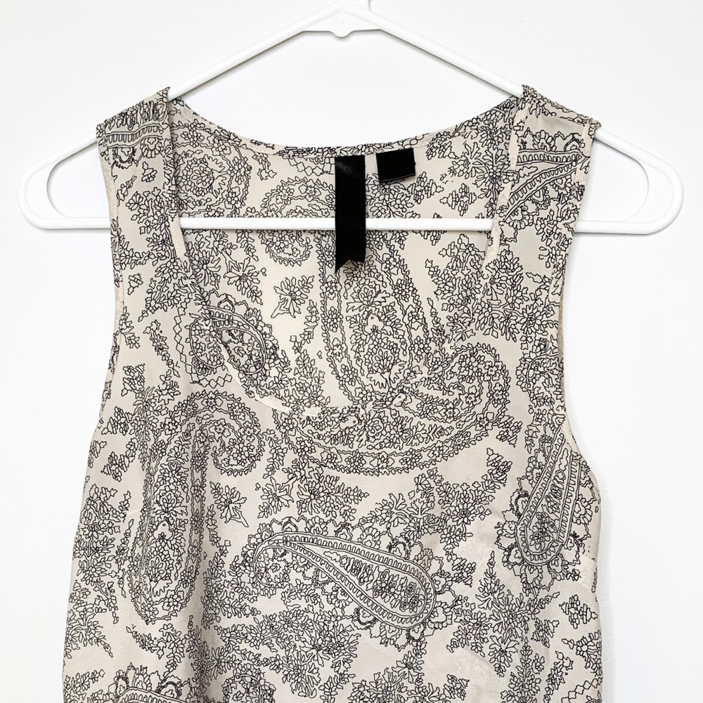 Off White Patterned Blouse